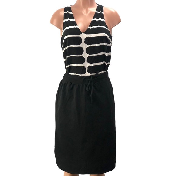 Women Drawstring Elastic Waist Dolphin Hem Stretch Jersey Midi Skirt Bla… - Picture 1 of 11